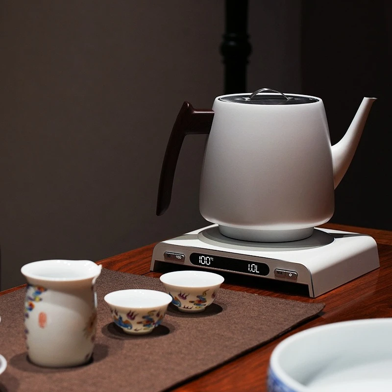 Chaleira a vácuo de camada dupla, bule de água automático para fazer chá