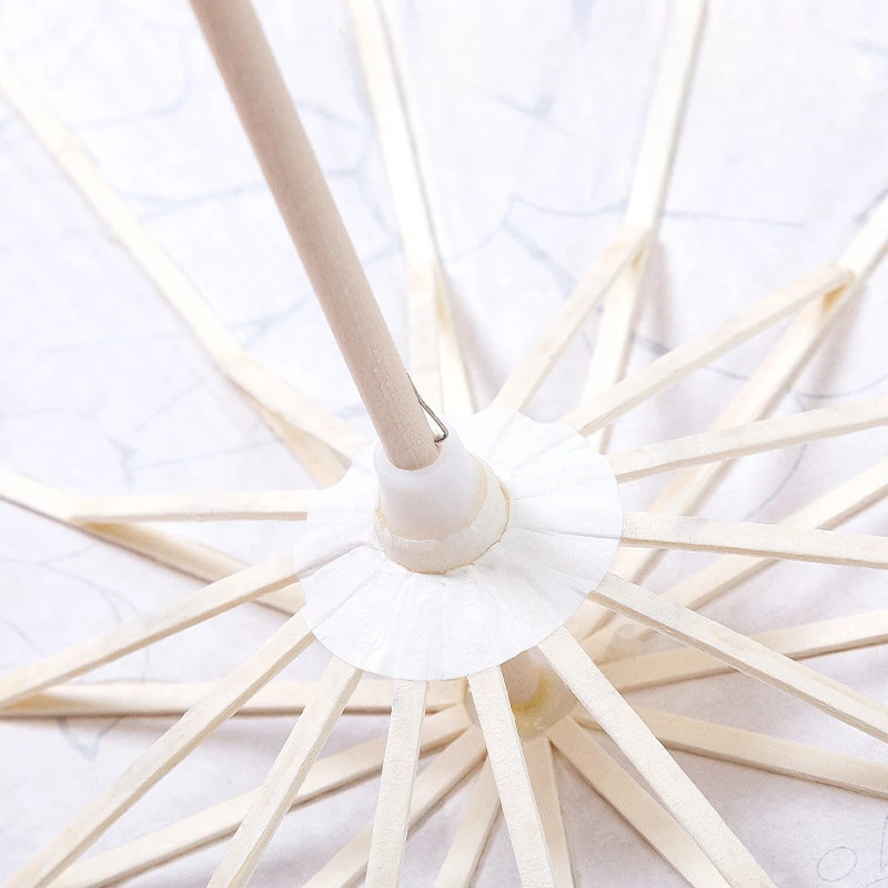 Imagem -03 - Parasol de Papel Chinês 60cm Guarda-chuva Branco para a Fotografia para o Chá de Bebê Festa de Casamento 10 ou 20 Pcs