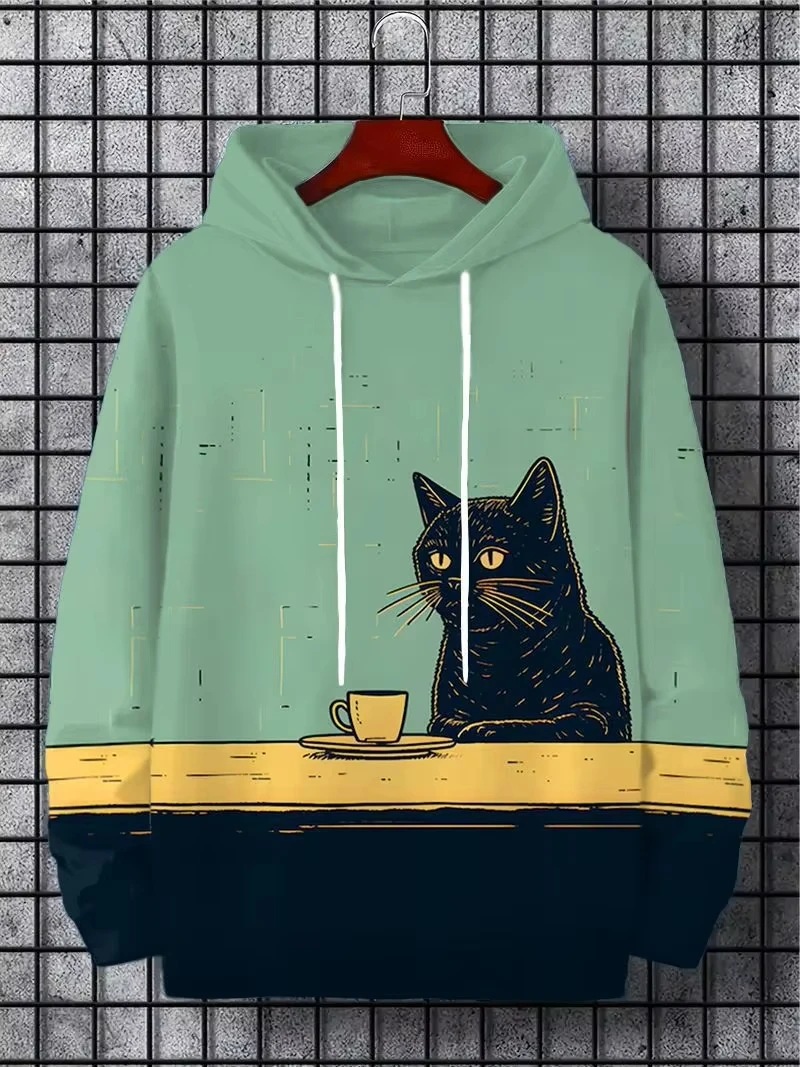 

Funny Novelty Musical Note 3d Print Hoodies For Men Autumn Long Sleeves Pullover Sweatshirts Casual Tops Sweater Clothe
