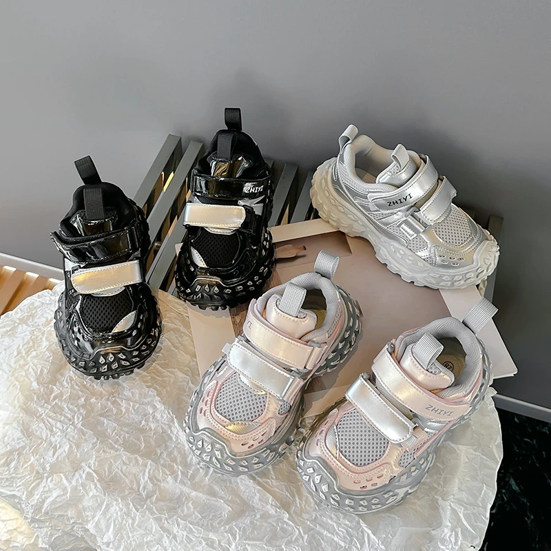 

Children Casual Shoes for Girls Boys 2026 Summer New Fashion Korean Style Soft Bottom Anti-slippery Versatile Cut-outs Sneakers