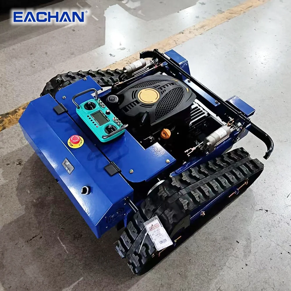 Multifunctional Remote Control Track Mini Lawn Mower Robot Robotic Garden CE Lawn Mower Rubber Crawler Robotic Mowers Customized