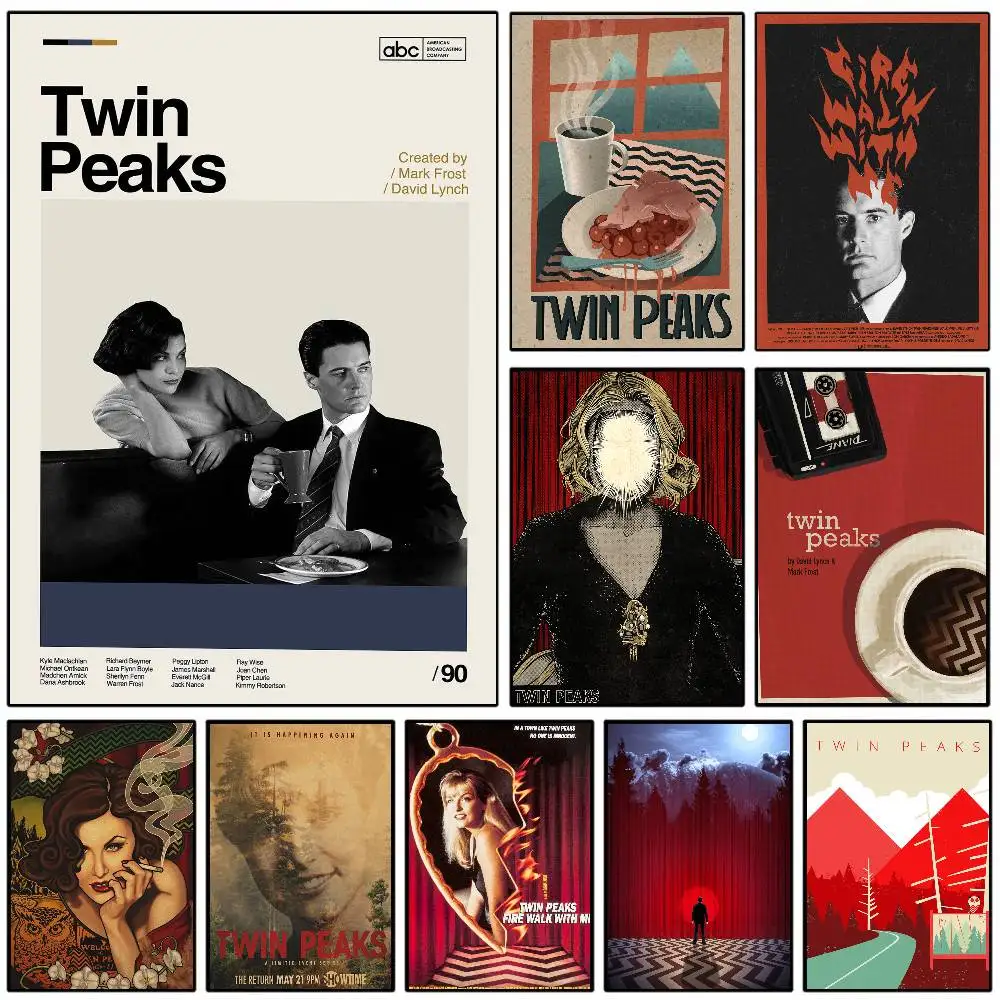 Póster de película T-twin Peaks F-Fire Walk With Me, arte con impresiones, decoración para el hogar, dormitorio, sala de estar, regalo