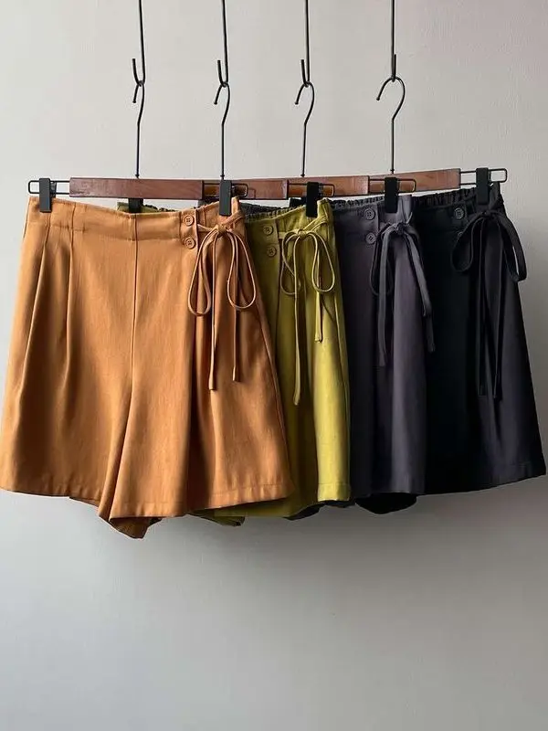 

Женские повседневные шорты с двойной высокой талией, летние, новый дизайн, Cleanfit, со средней/низкой талией, из ПВХ и других материалов, 00