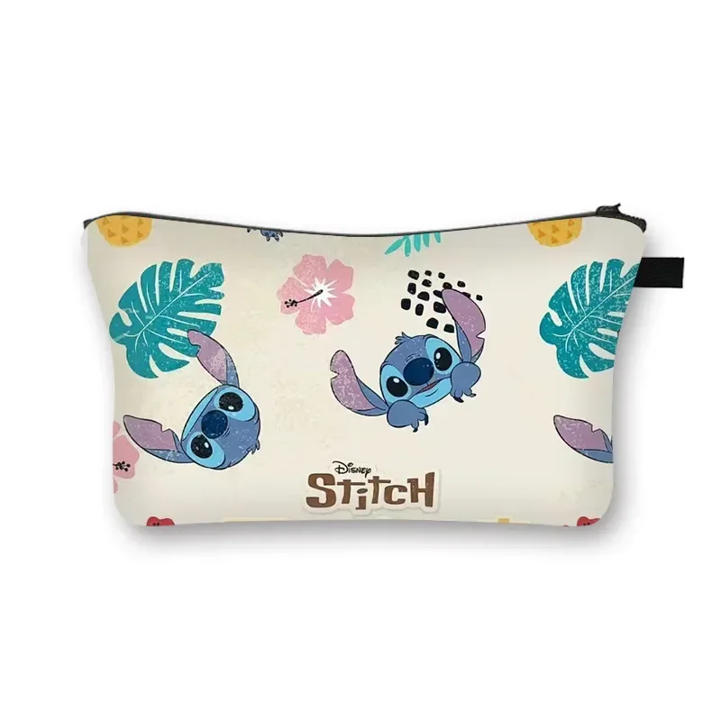 Nueva bolsa de cosméticos Disney Stitch, estuche de lápices Kawaii de gran capacidad, bolsas de almacenamiento impermeables de dibujos animados, estuches de aseo portátiles, regalos