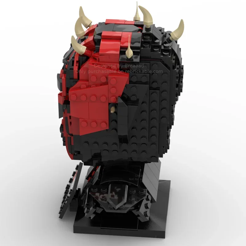 Novo 592 pçs moc famoso filme maul capacete coleção diy educação ideia criativa crianças tijolo brinquedo aniversário edifício presente blocos