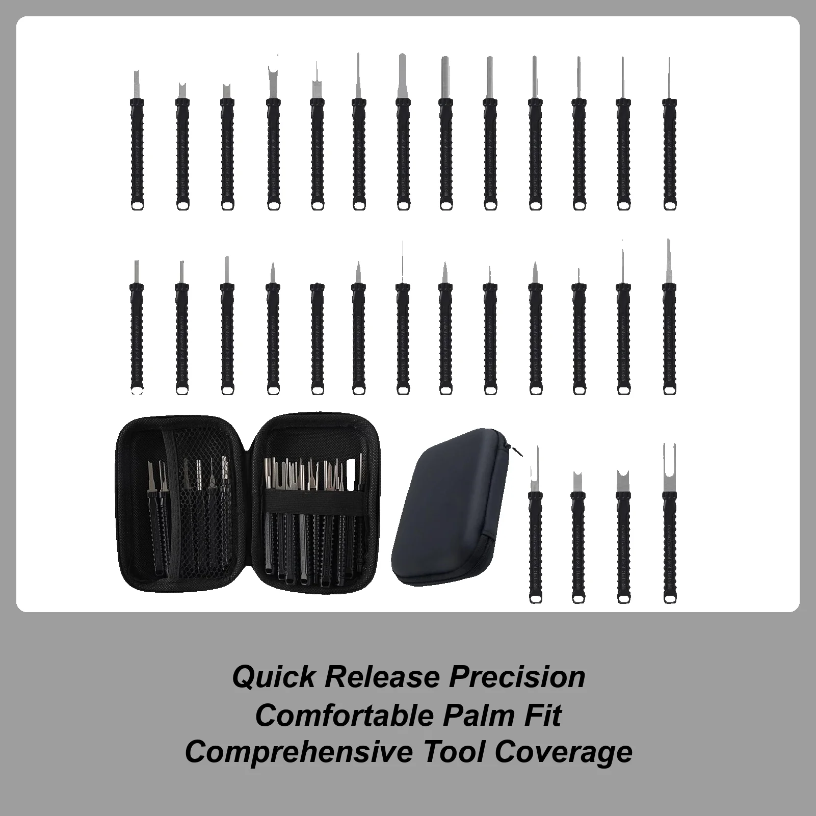 

30 шт., набор инструментов для удаления клеммных штифтов, инструмент для извлечения штифтов из нержавеющей стали, многоразовый инструмент для разъема электрического провода, автоматический инструмент