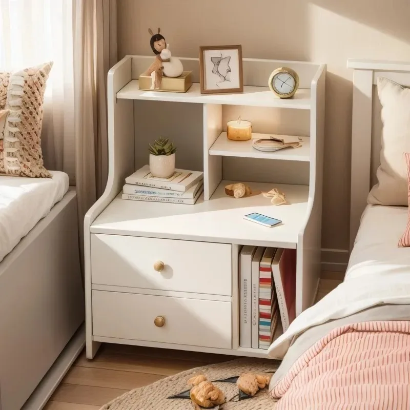 

Bedside table Simple modern household bedroom Locker Small simple bedside table Bedside storage Shelf cabinet