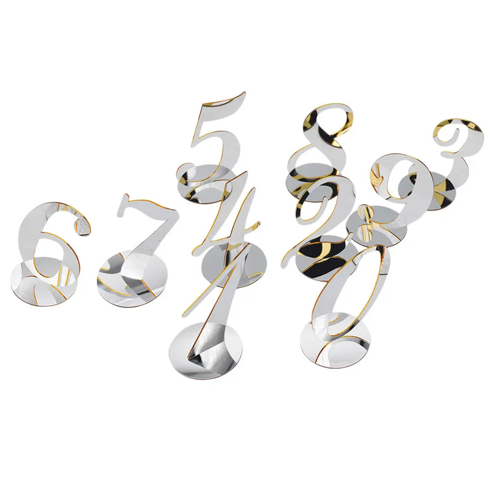 10 Stück wiederverwendbare reservierte Schilder aus Acryl, Tischnummern für Hotel, Bar, Café, Tischdekoration, Hochzeit, Empfang