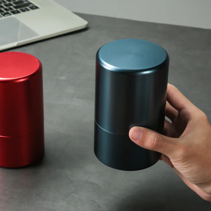 Waterproof Mini Airtight Storage Jar,Small Proof Containers with Lids,Aluminum Alloy Tea Tins for Spices Coffee Tea in Traveling