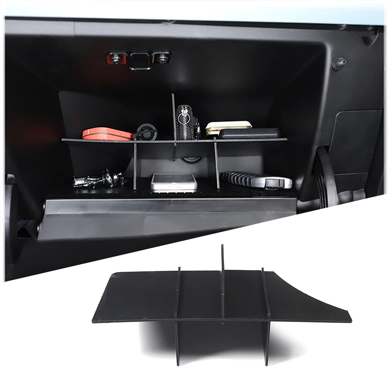 

Glove Box Divider Organizer for 2016-2024 Fiat 500 Abarth 595 695 Glovebox Partition Plates Insert Storage Shelf Car Accessories