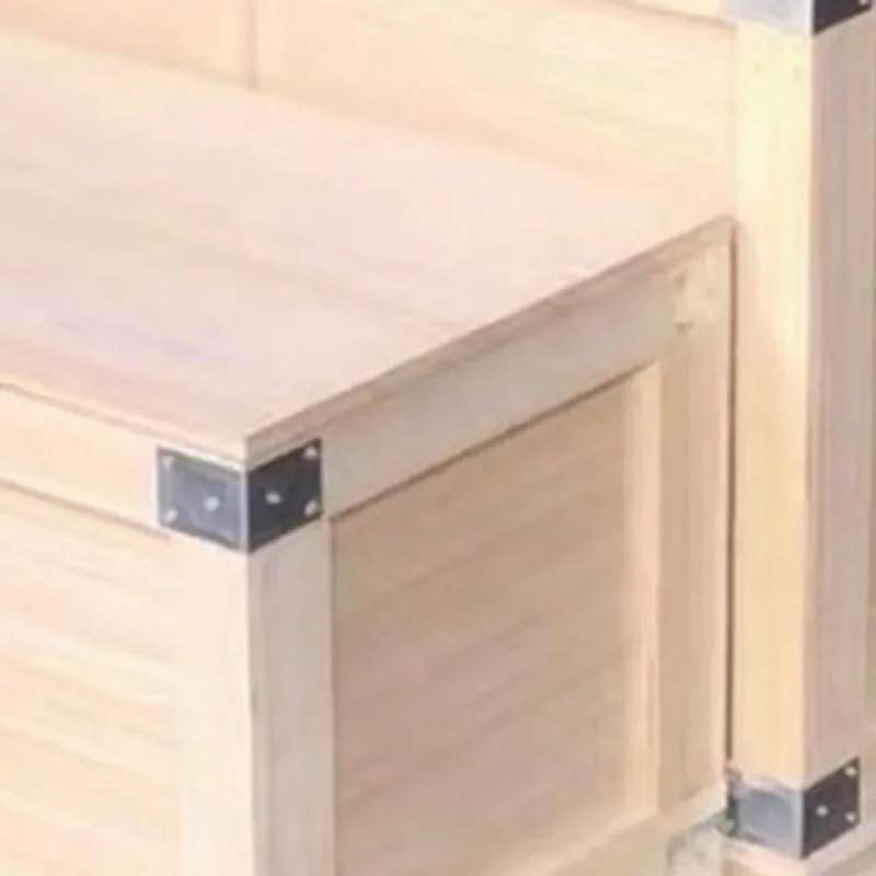 Soportes de 20 piezas, placas de soporte de esquina plana, reparación de metales, placas de acero inoxidable para conector de fijación de madera, soportes de fijación, estantes