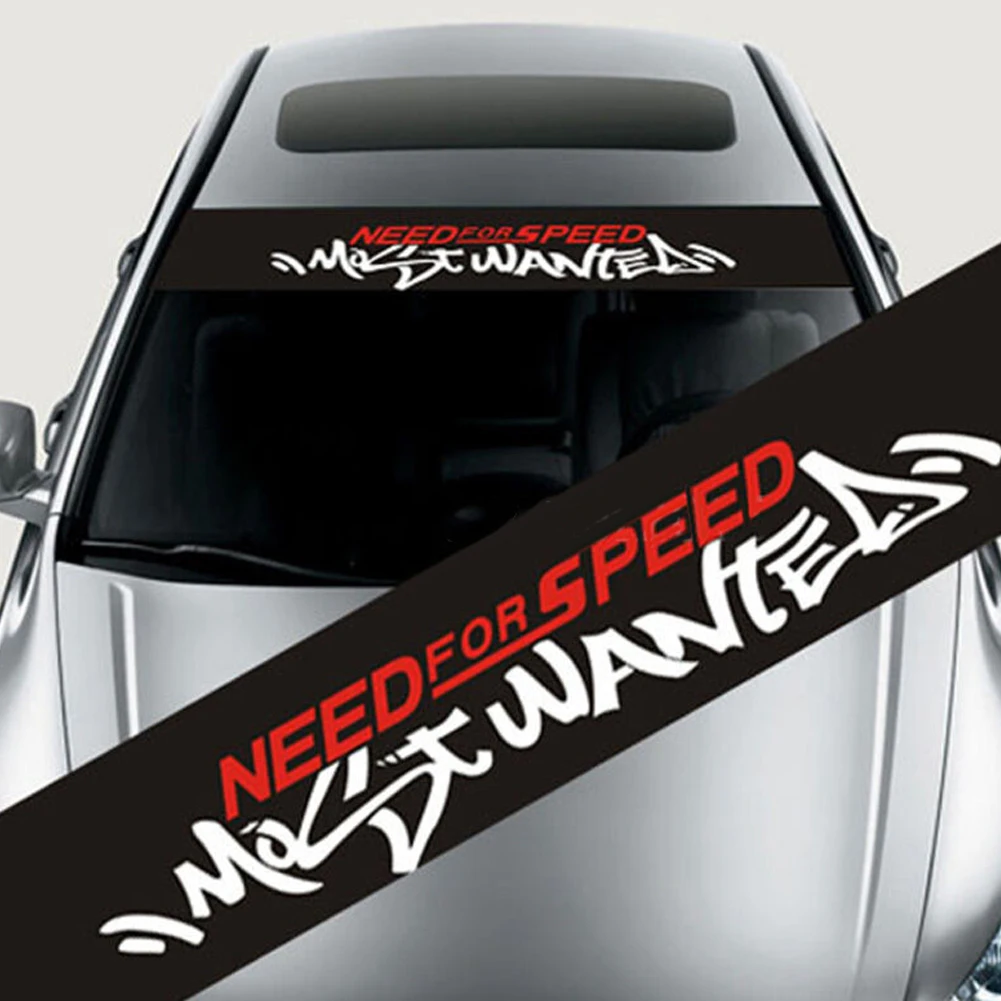 

Car Front Windshield Casement Reflective Vinyl Sticker Graphic Decor Decoration Windscreen Top Film Sticker Accessories