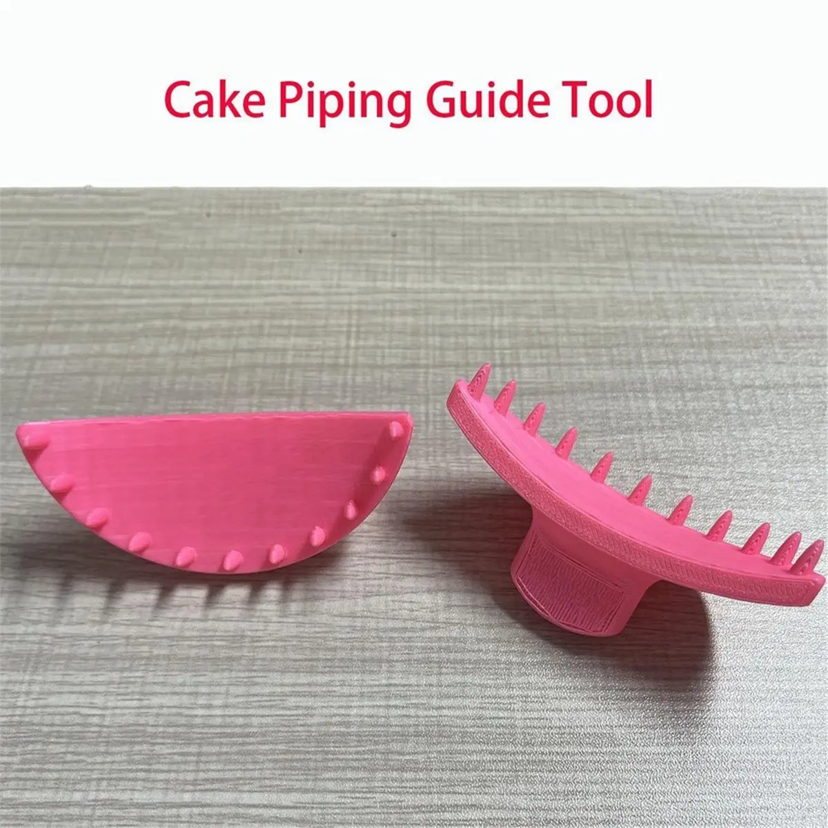 2026 New Cake Ruffle Marker Tool 2 Pieces Baking Piping Stencil Cake Decorating Tools for Beginner Decorating Baking Home Bakery