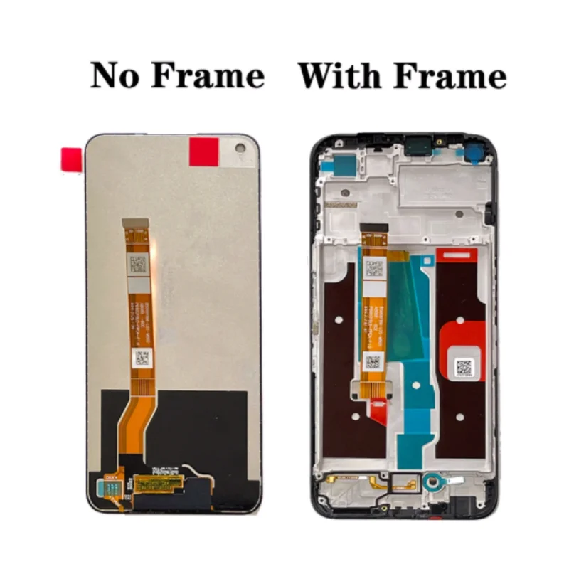 6.6\'\'Original For OPPO Realme 8i LCD Display WIth Frame 10 Touch Screen Digitizer Assembly  For Realme8i RMX3151 LCD Replacement