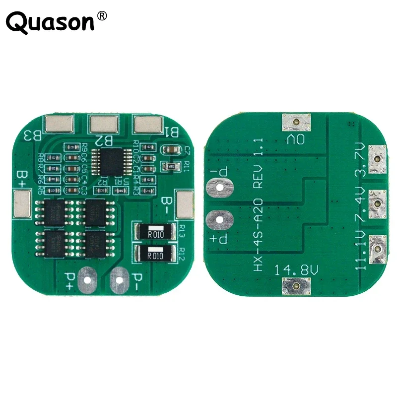 4S 14.8V 20A peak li-ion BMS PCM battery protection board bms pcm for lithium LicoO2 Limn2O4 18650 li battery