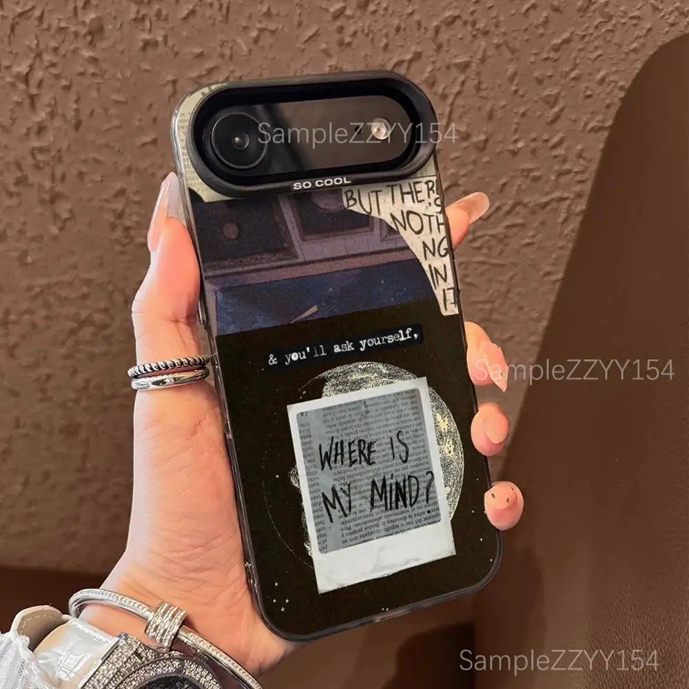 Casing HP P-Pixies Where Is My Mind Untuk iPhone 17,16,15,14,13,12,X,8,Pro,Max,Plus,E,SE4,Air,Mini Hitam IMD Matte