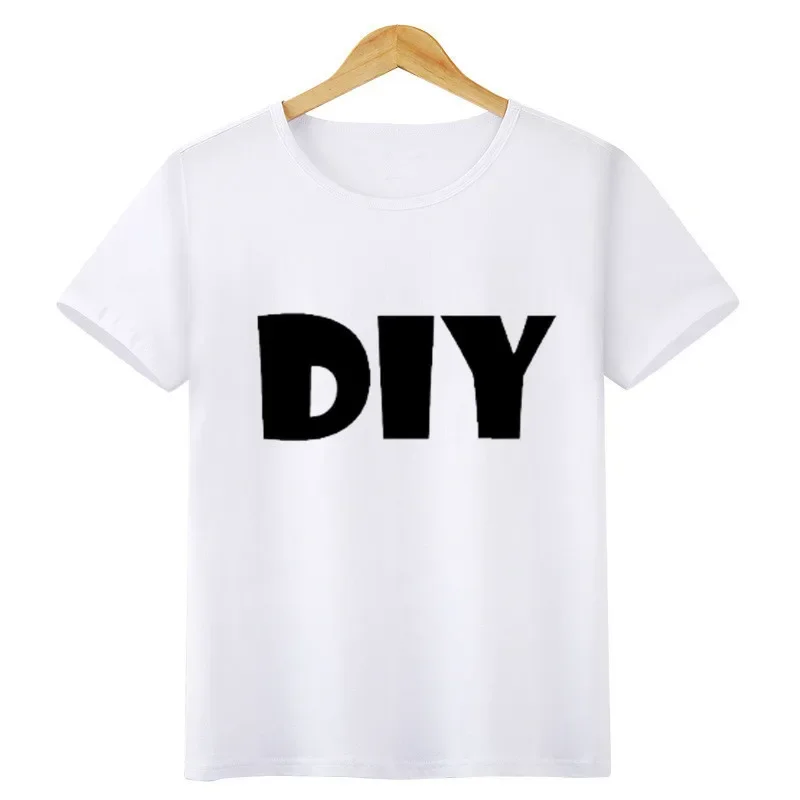 Crianças personalizadas camiseta impressão seu design diy t-shirts meninos meninas roupas de verão