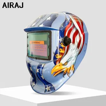 AIRAJWelding Mask Welder Protection Head Worn Solar Automati...