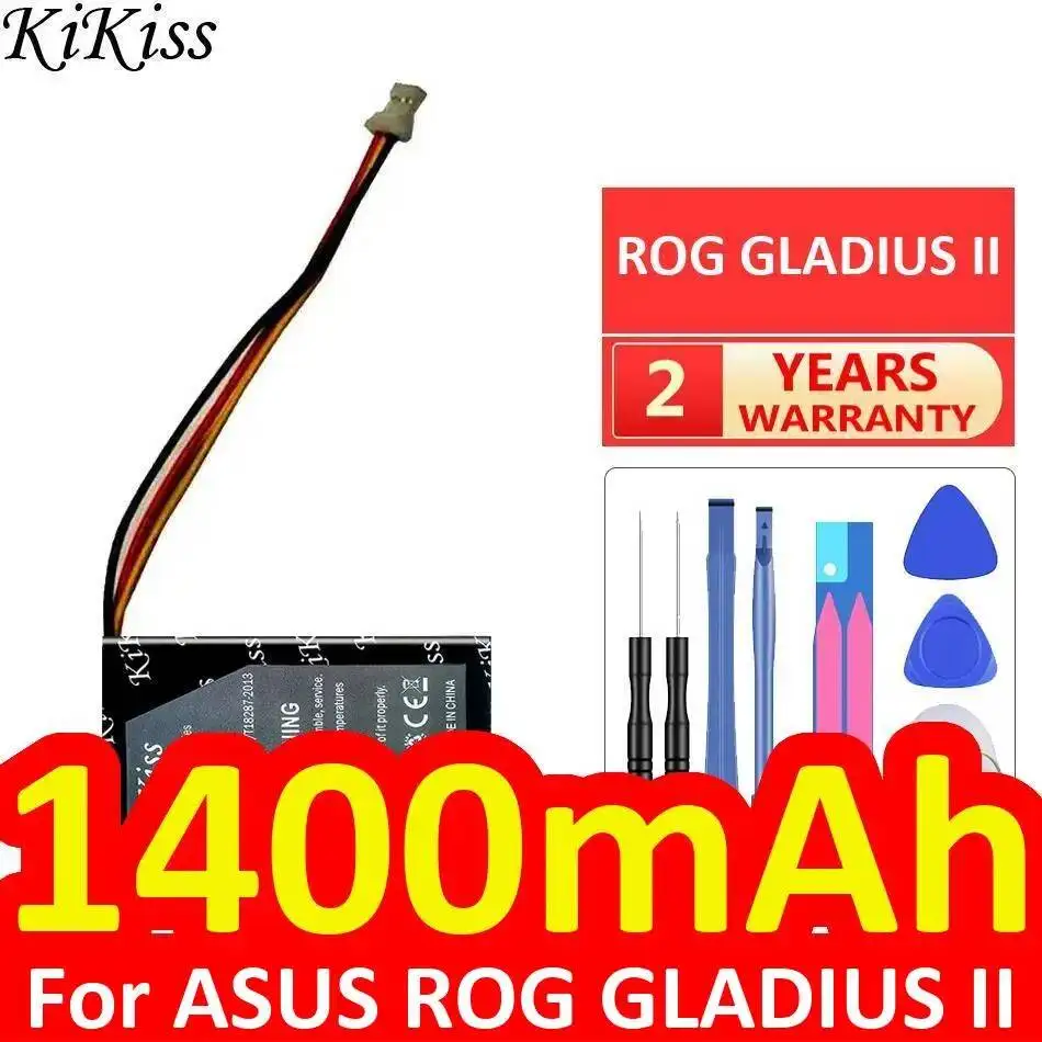 Durable Long-Lasting 1400mAh Gaming Mouse Battery For Asus Rog Gladius II