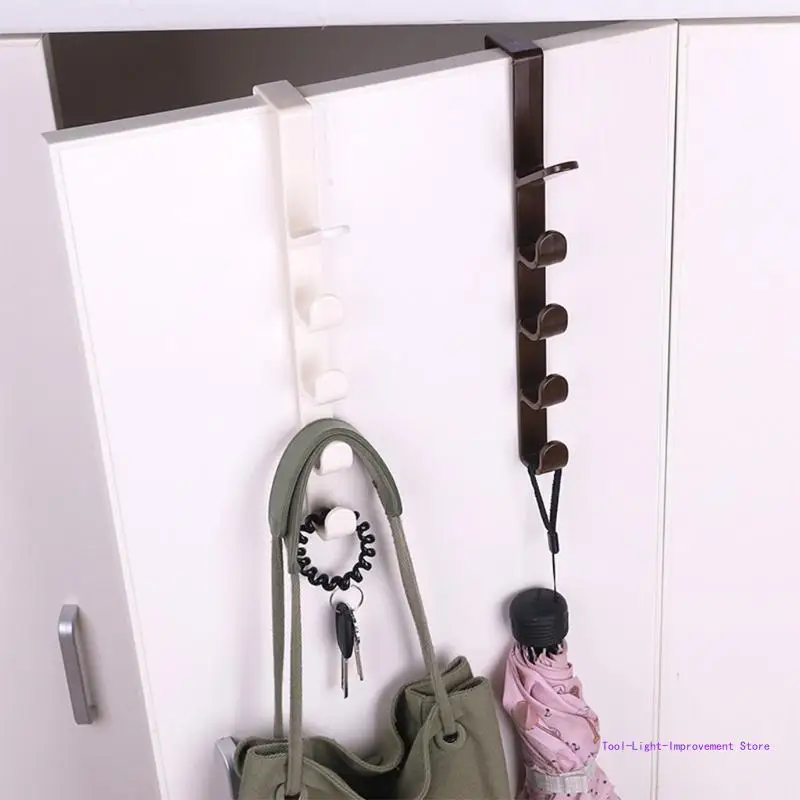 New Multi-purpose Five-segment Hooks Storage Household Hook Rack Clothes Coat Hat Bag Hanger Holder Hot Sale