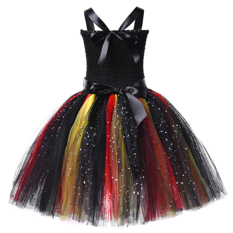 Sky03 소녀를위한 반짝 이는 해적 할로윈 의상 어린이를위한 카니발 파티 투투 드레스 공주 생일 복장 어린이 Cosp55Hu%