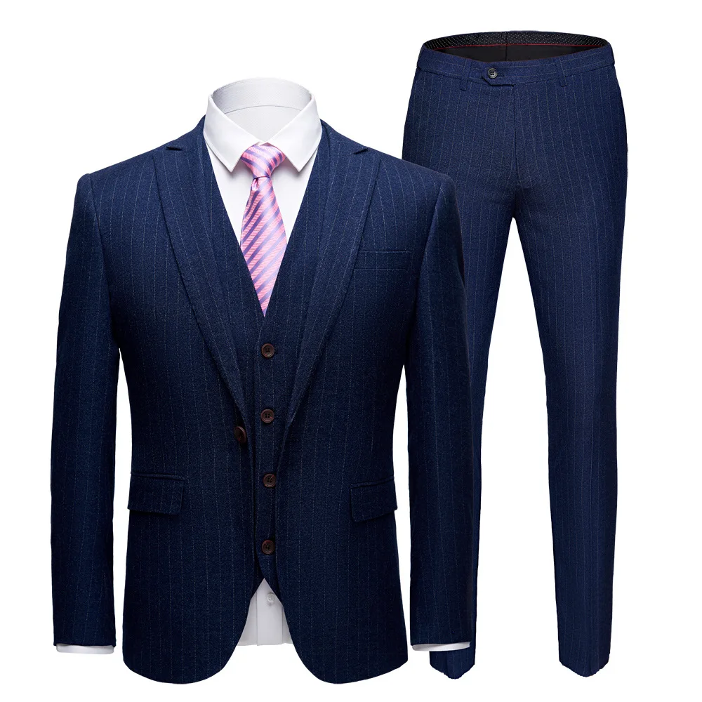 

m24422 Men's suit set, business casual Korean version, slim fit, groom's wedding