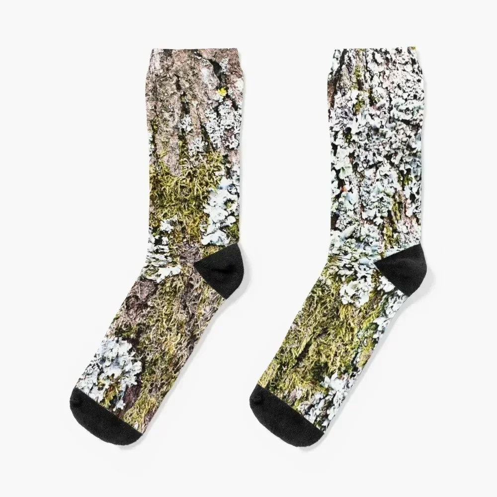 

Mossy Tree Trunk Socks loose sports and leisure Stockings short Socks Men's Women's