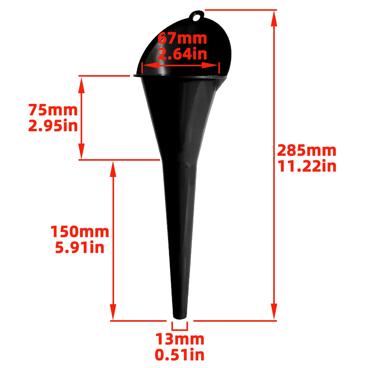 1pc Long Handle Splash Proof Plastic Oil Funnel Extended Small Funnel Suitable For Fuel Vehicles Motorcycles Refueling Tools