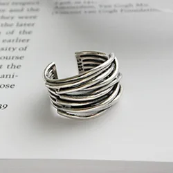 925 Sterling Silver Winding Irregular Rings For Women Wholesale Accessories Luxury Quality Jewelry Offers GaaBou