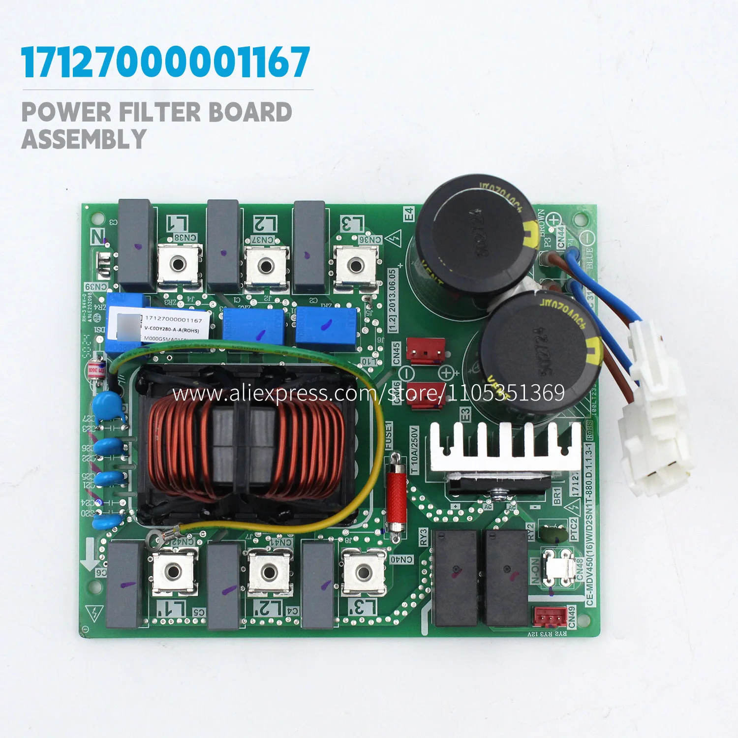 Placa de filtro de potencia 17127000001167 para unidad exterior Midea MDV VRF MDV-560(20)W/D2SN1-8V0(DZ), piezas de aire acondicionado, PCB