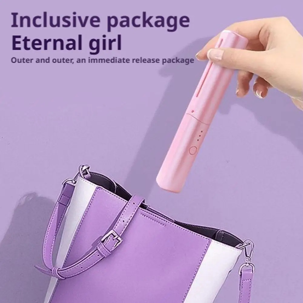 

Electric Compact Hair Straightener for Travel Portable Wireless Hair Straightening Comb for Travel Salon Styling Hair Comb