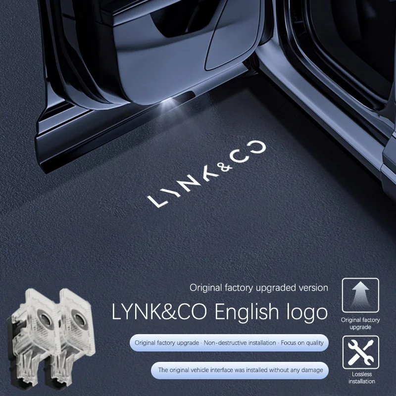 Car Accessories For LYNK & CO 900 01 02 03 05 06 09 LED Car Door Interior Welcome Ghost Shadow Warning Light