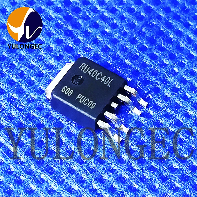 10PCS RU40C40L4 N+P-Channel Power MOSFET 40/-40V,40A/-40A 13/16mOhms TO252-4L Chip Original