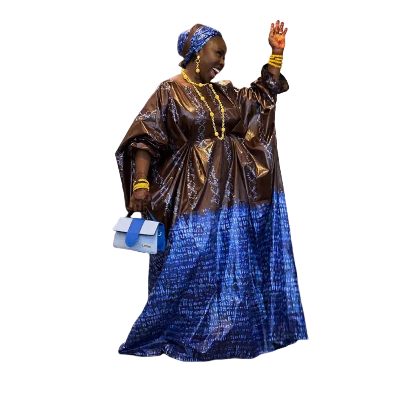 Charming Vintage African Printed Wrap Dress | New Arrival Plus Size Custom Fit for Adult Ceremonies & Family Gatherings