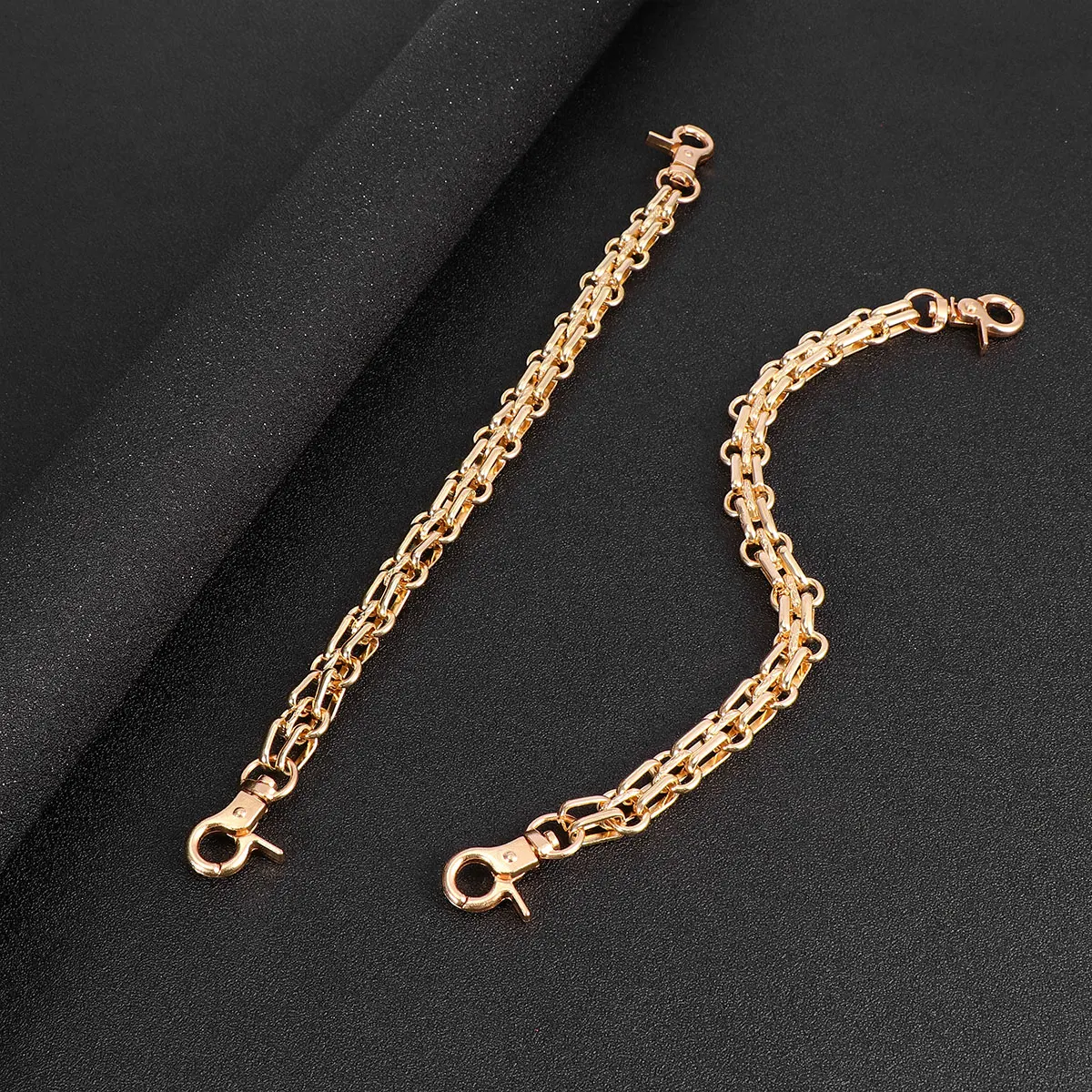 3 قطعة 26 سنتيمتر محفظة نسائية للعملات المعدنية ملحقات السلسلة ضوء الذهبي سبائك الزنك مشبك للإزالة Diy بها بنفسك أشرطة الحقائب لحقيبة يد استبدال حقيبة #1