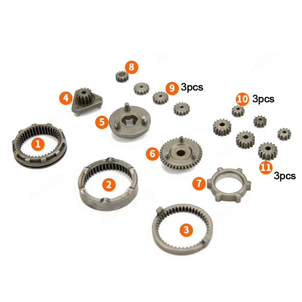 17pcs Brushless Lithium Drill Self-locking Gear Set Reduction Gear Set For DIY Projects And Professional Power Tool Repairs