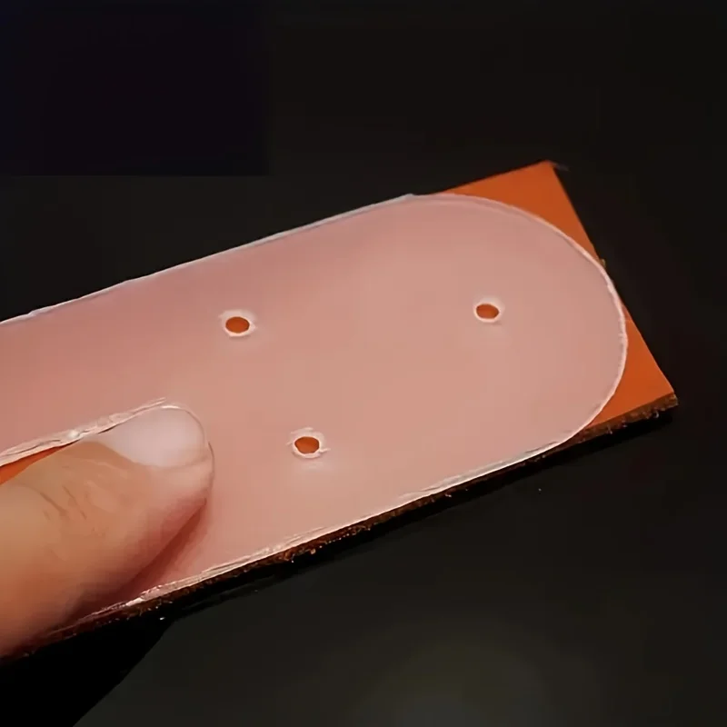 5-teiliges Set mit Lochschablonen für Kunststoffgürtel, Positionierungswerkzeug für Leder, Stanzplatte, transparentes Lochschablonen-Set für Gürtel, DIY-Handwerk – Detail 7