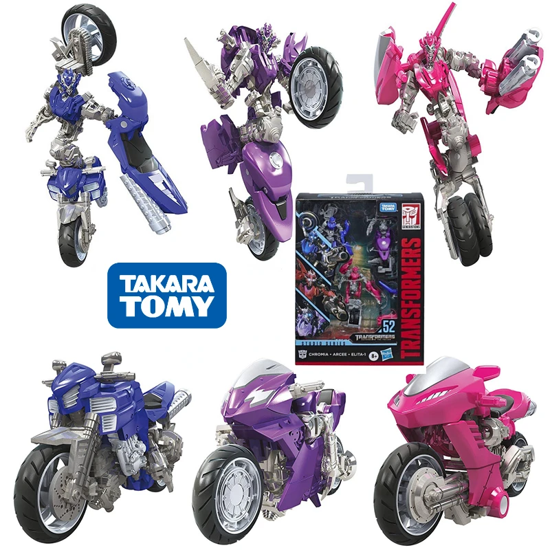 شكل حركة سلسلة محولات TakaraTomy الاستوديو ، لعبة تحصيل من الدرجة الفاخرة ، SS52 Arcee ، Chromia ، 3 عبوات ، 12 ، متوفر