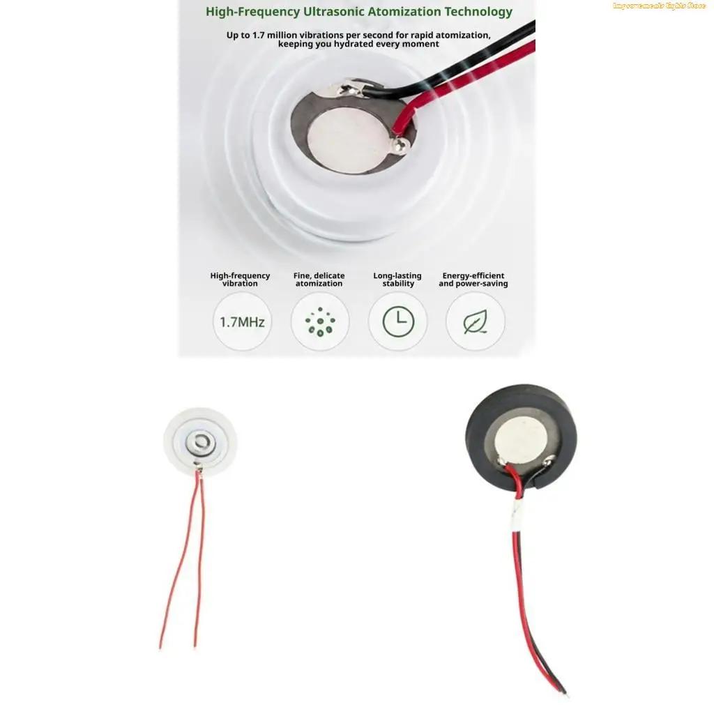 37ME Two-Wire Humidifier Atomizer Ceramic Disc for Repair and Customize Misting
