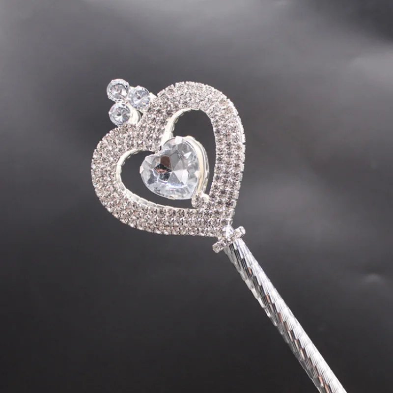 Fashion Party Heart-shaped Rhinestone Dcepter Beauty Pageant Prop