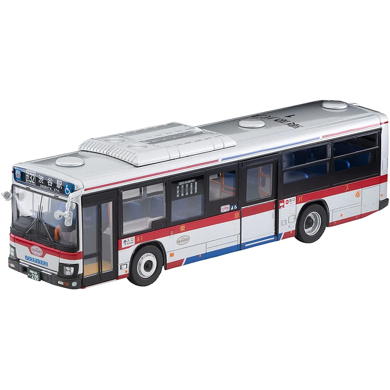 

202201 TOMYTEC TOMICA TLV 1/64 Hino Tokyo Bus LV-N253a Blue ribbon alloy car model gifts