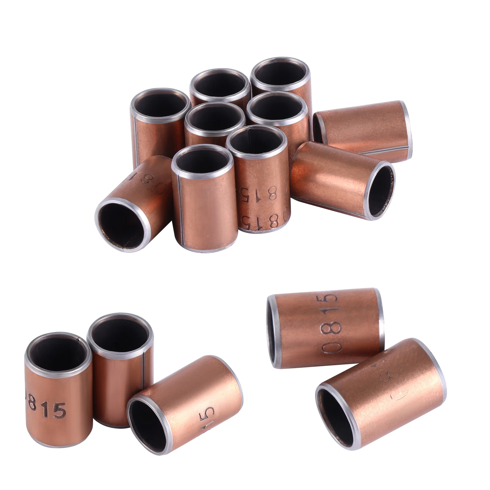 15 PZ Diametro Interno 8mm Altezza 15mm Cuscinetto Autolubrificante Senza Olio Boccola Piccola Boccola Cuscinetto Manicotto Senza Olio