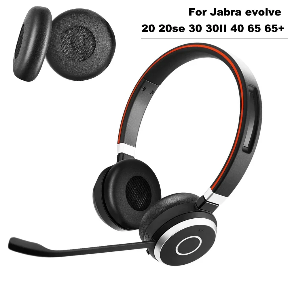1Pair Earmuff Earpads Ear Pads Repair Parts For Jabra Evolve 65 40 30 20 II UC MS SE 75 75+ UC MS Headsets Headphones,ZUODUO