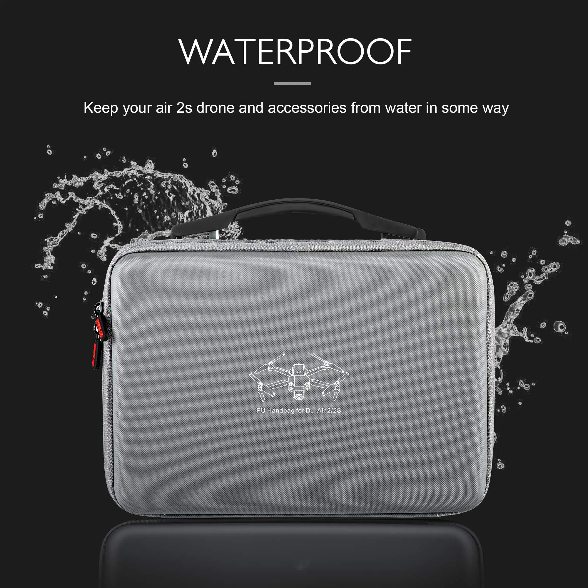 STARTRC For DJI Air 2S Accessories Storage Bag PU Waterproof Carrying Case Portable Travel Handbag for Mavic Air 2 Drone Box