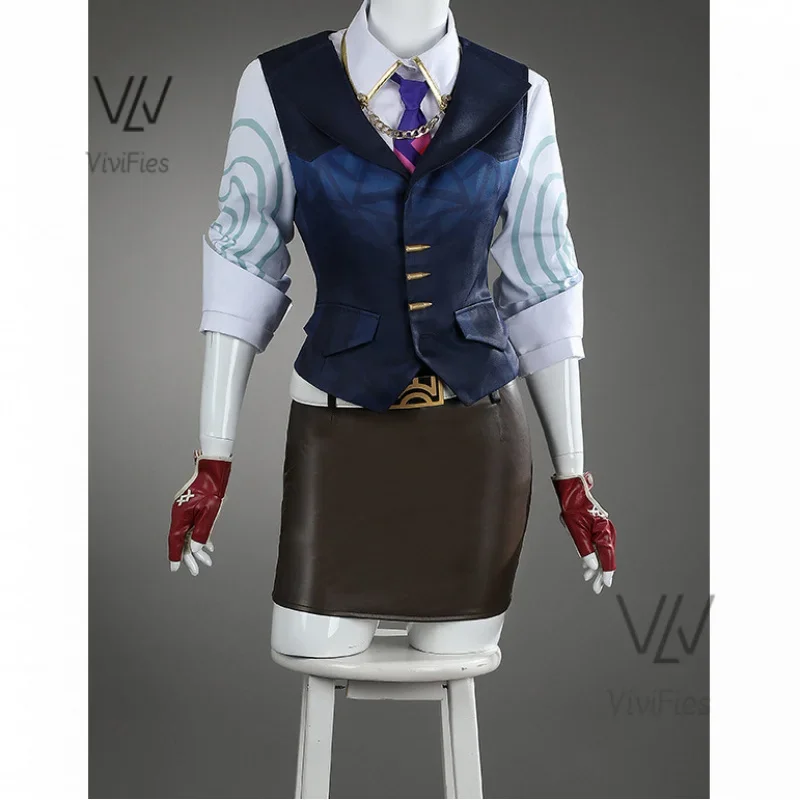 

VALORANT Chamber Game Cosplay Suit Vest Pants Neckdie Gloves Men's Women Outfits for Halloween Carnival Suit