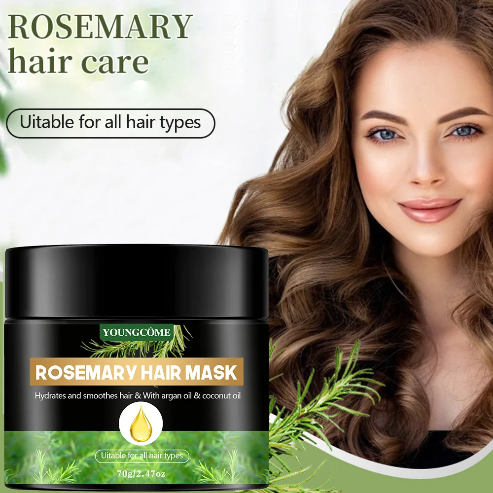

Organics Rosemary Mint Strengthening Hair Mask for Damaged Hair - Deep Conditioning Treatment Enriched with Biotin, Honey Hair
