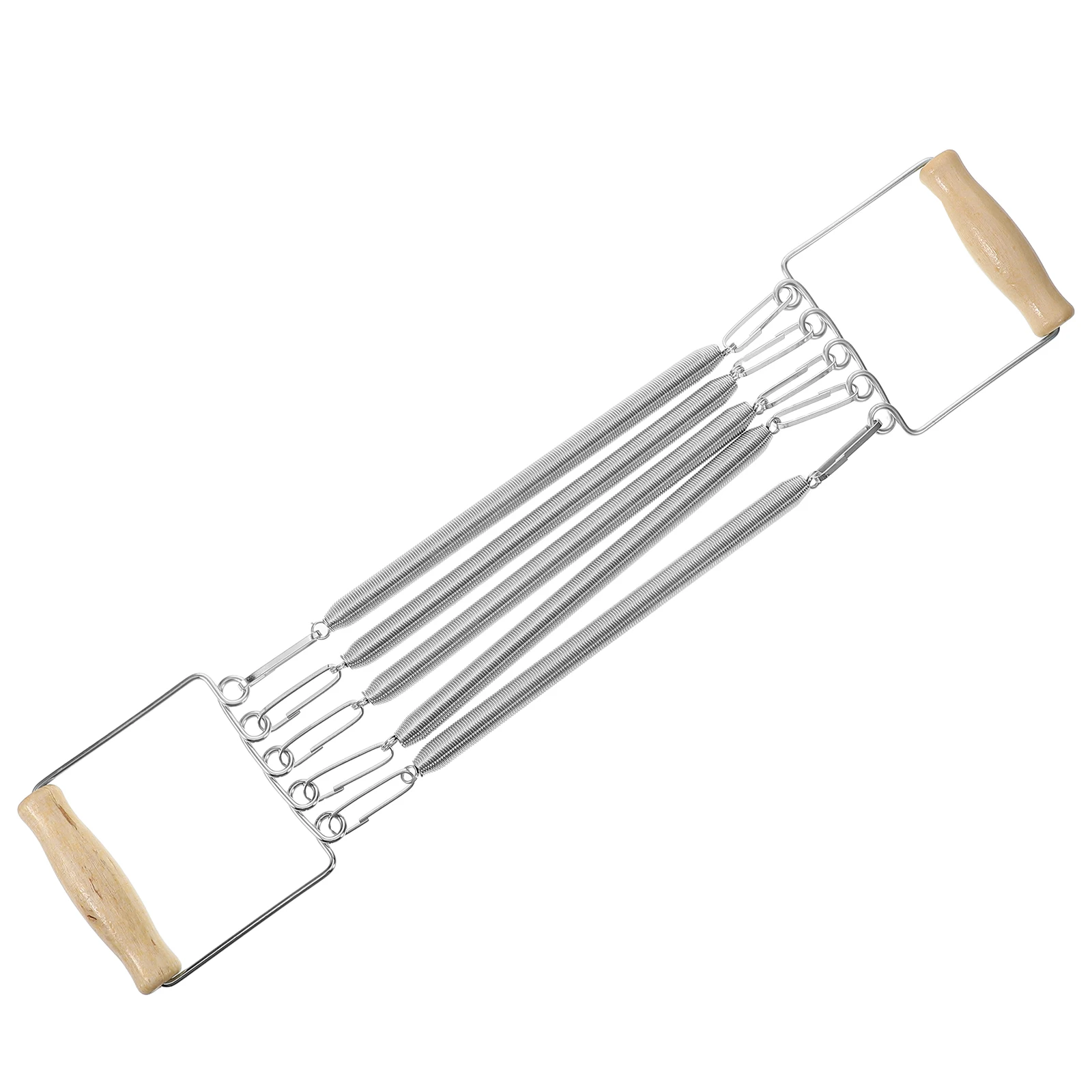 

1PC Spring Springs Wooden Woman H Chest Press Machine Plastic Fitness Equipment Arm Muscle Pull Chest Muscle Workout