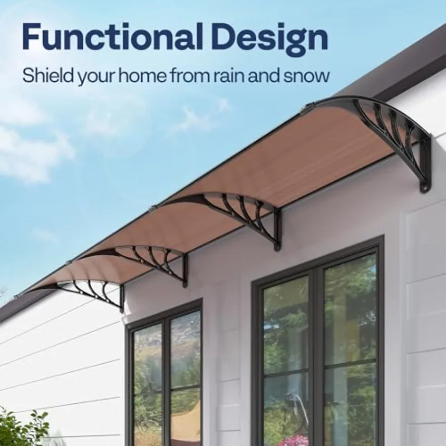 Polycarbonate Window Door Awning 115 Inch