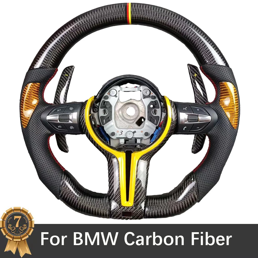 For BMW Carbon Fiber Multifunctional Steering Wheel Assembly Accessories