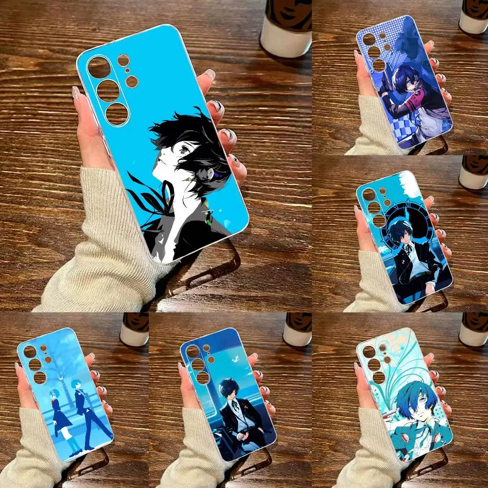 Makoto Yuki P3 Phone Case For Samsung S25,24,21,22,23,30,Ultra,20,Plus,Fe,Lite,Note Transparent Cover